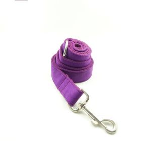 Pet bow tie Solid dog collar bow accessories (Option: Purple rope-S)